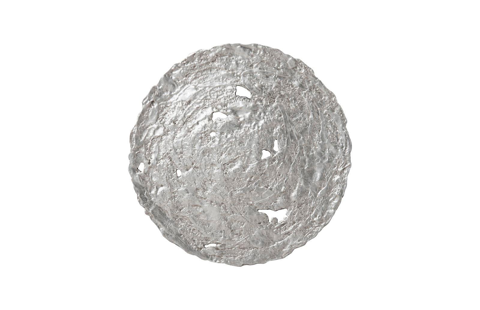 Phillips Collection Molten Wall Disc, Medium, Silver Leaf WALL ACCENTS