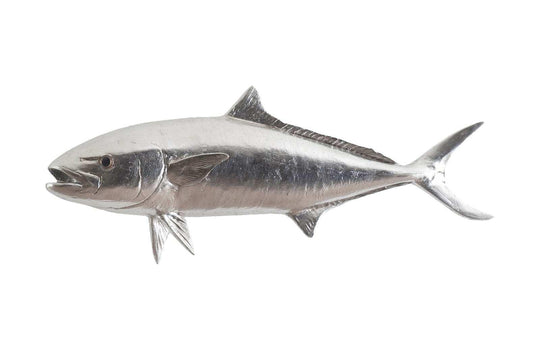 Phillips Collection Yellow Tailed King Fish Wall Sculpture, Resin, Silver Leaf WALL ACCENTS