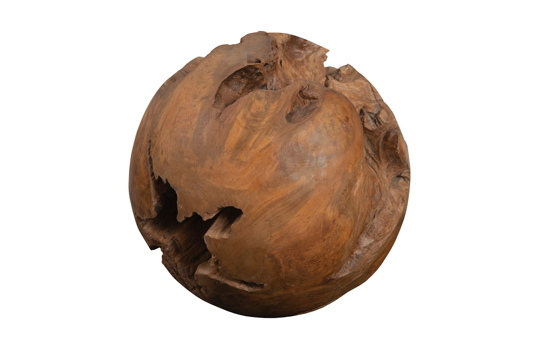 Teak Wood Ball, Large - Phillips Collection - AmericanHomeFurniture