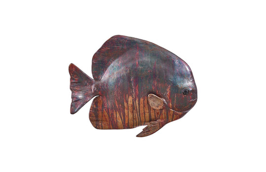 Phillips Collection Australian Bat Fish Wall Sculpture, Resin, Copper Patina Finish WALL ACCENTS