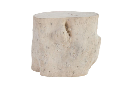 Phillips Collection Log Stool, Roman Stone, LG OTTOMANS, POUFS, + STOOLS