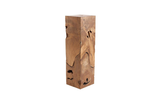 Phillips Collection Teak Slice Pedestal, Square, LG ACCENT TABLES
