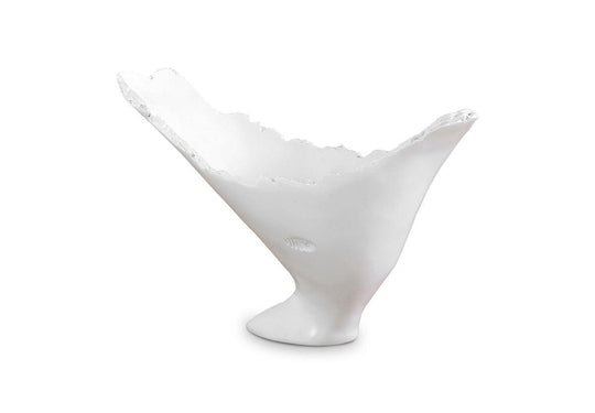 Phillips Collection Burled Vase, Glossy White VASES, JARS, + BOTTLES