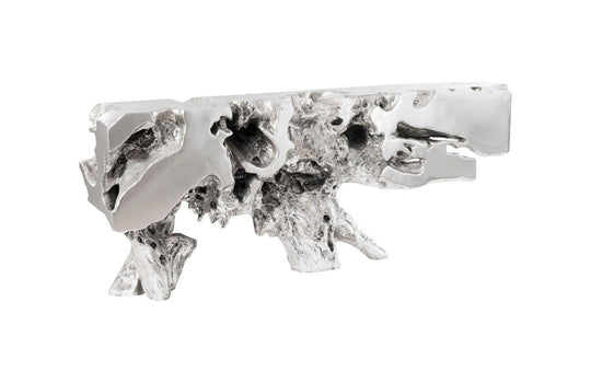 Phillips Collection Freeform Console Table, Silver Leaf, LG CONSOLE TABLES