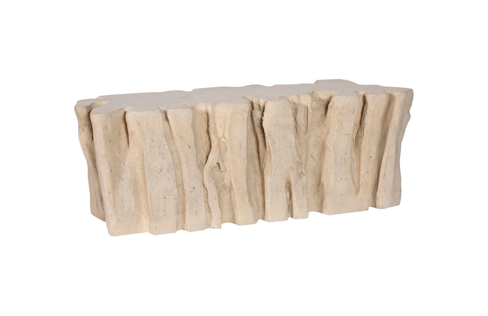 Phillips Collection Freeform Root Bench, Roman Stone BENCHES