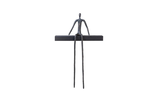 Phillips Collection Moveable Man On Short Shelf , Sitting, A WALL ACCENTS