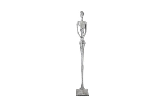Phillips Collection Lottie Sculpture, Resin, Liquid Silver DECORATIVE OBJECTS