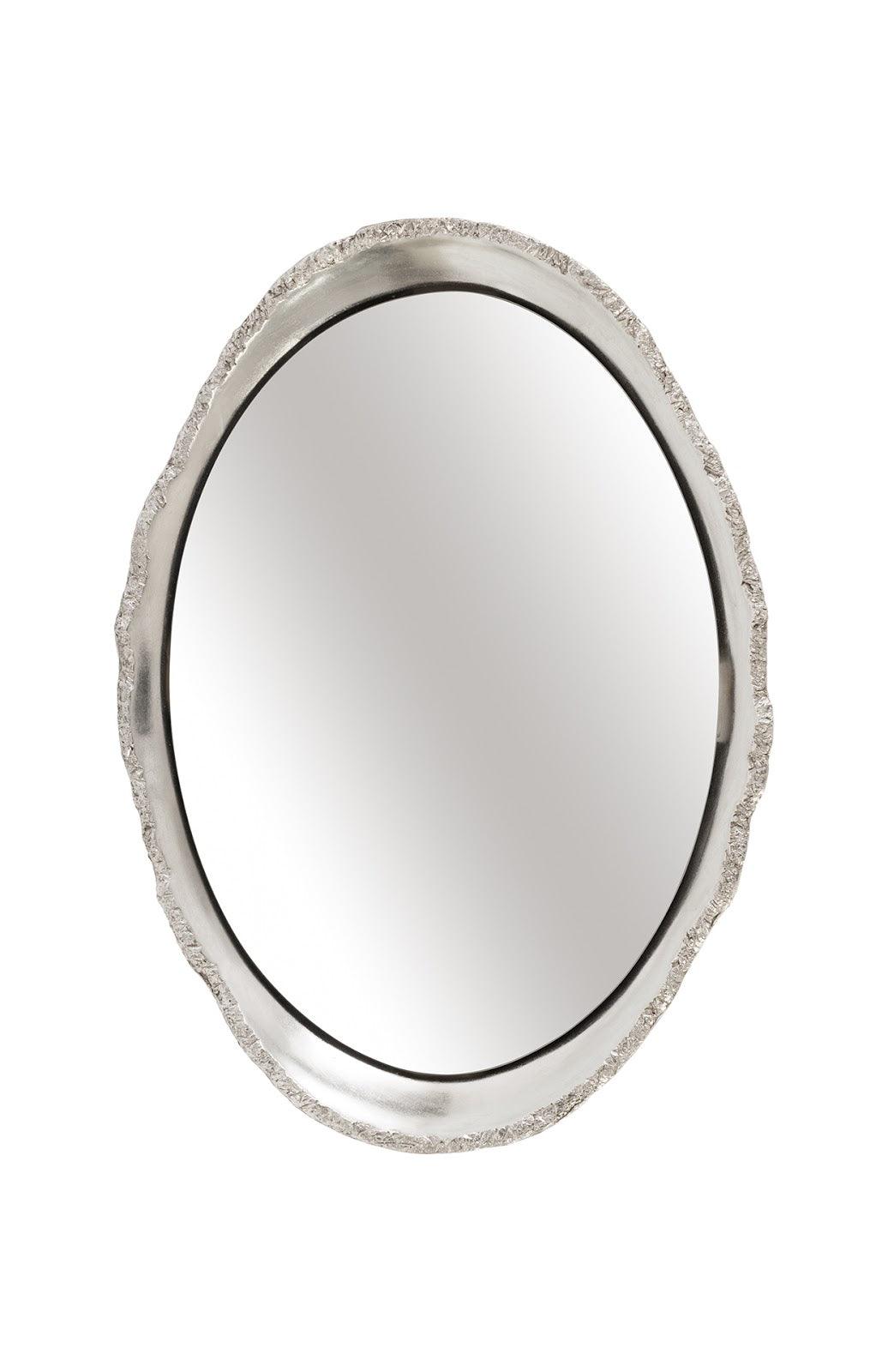 Phillips Collection Broken Egg Mirror, Silver Leaf WALL MIRRORS
