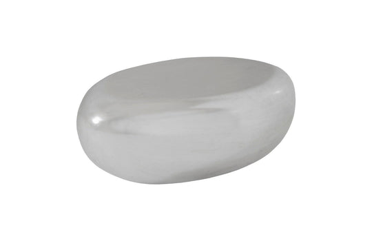 Phillips Collection River Stone Coffee Table, Small, Silver Leaf COFFEE TABLES