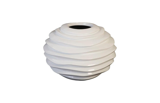Phillips Collection Spiral Planter, White, SM PLANTERS