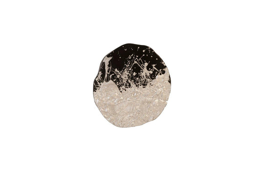 Phillips Collection Wisp Wall Tile, Chamcha Wood, Silver Leaf on Black WALL ACCENTS
