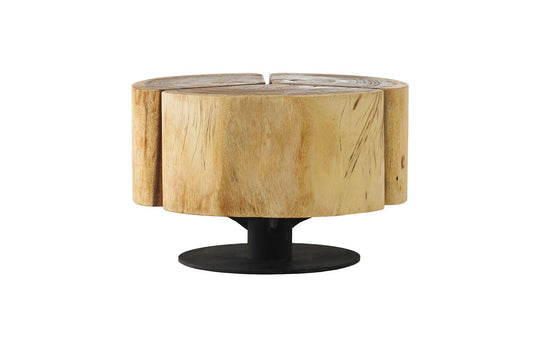 Phillips Collection Clover Coffee Table, Chamcha Wood, Natural Finish, Metal Base COFFEE TABLES