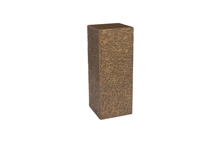 String Theory Pedestal, Bronze, MD - Phillips Collection - AmericanHomeFurniture