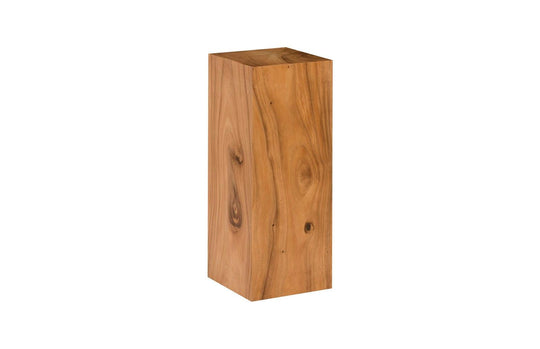 Phillips Collection Origins Pedestal, Medium, Mitered Chamcha Wood, Natural ACCENT TABLES