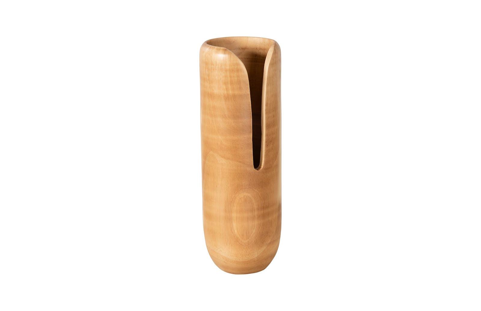 Phillips Collection Interval Wood Vase, Natural, Large VASES, JARS, + BOTTLES