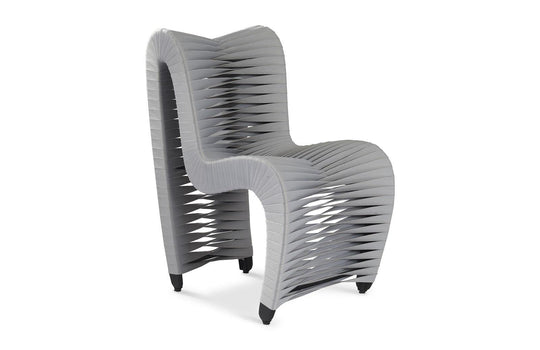 Phillips Collection Seat Belt Dining Chair, Gray/Gray - Set of 2 DINING CHAIRS
