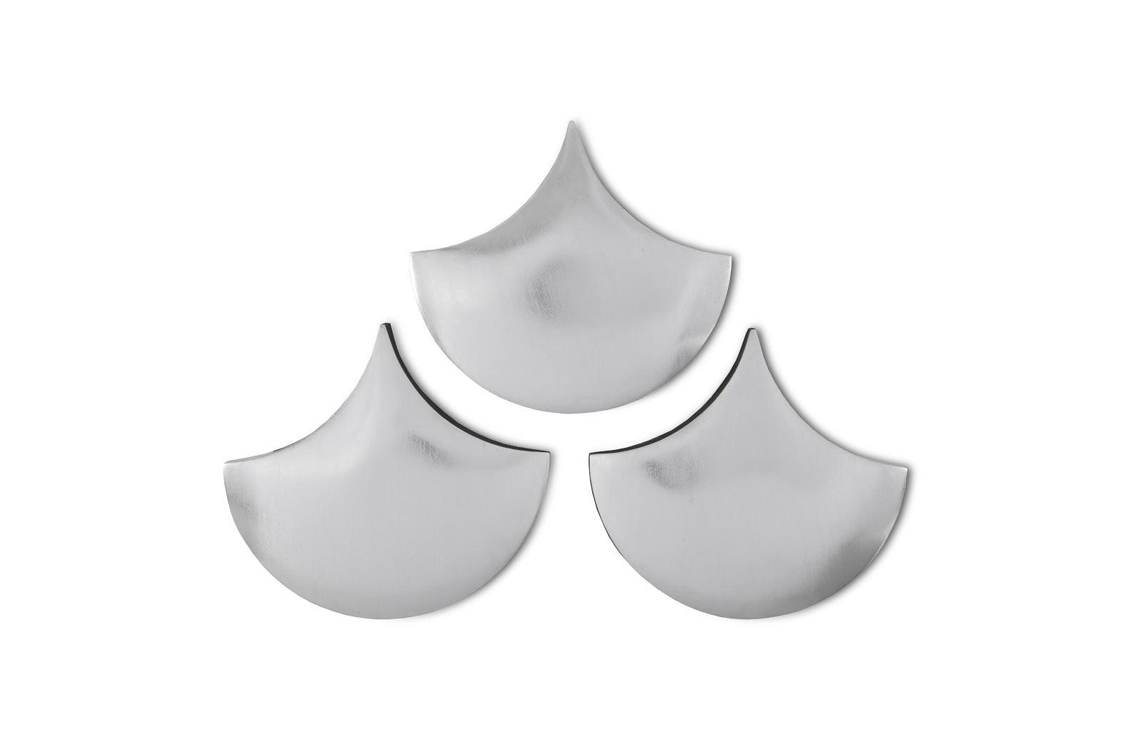 Phillips Collection Scales Wall Tiles, Silver Leaf, Set of 3 WALL ACCENTS