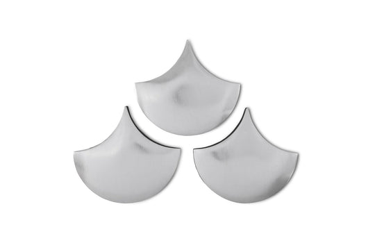 Phillips Collection Scales Wall Tiles, Silver Leaf, Set of 3 WALL ACCENTS