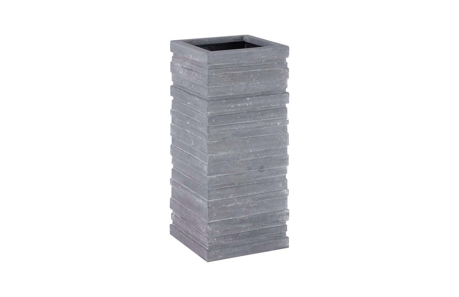 Phillips Collection June Square Planter, Gray, LG PLANTERS