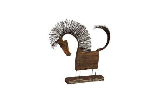 Phillips Collection Wire Horse Sculpture, Long Body DECORATIVE OBJECTS