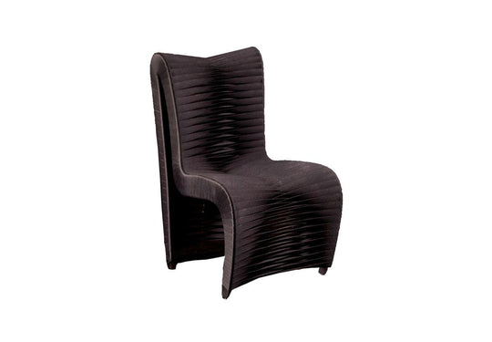 Phillips Collection Seat Belt Dining Chair, High Back, Black/Black - Set of 2 DINING CHAIRS