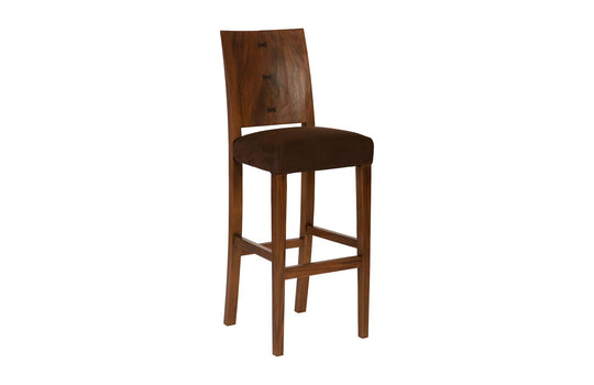 Phillips Collection Ophelia Bar Stool, Chamcha Wood, Perfect Brown BAR STOOLS + COUNTER STOOLS