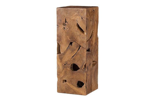 Phillips Collection Teak Slice Pedestal, Square, MD ACCENT TABLES