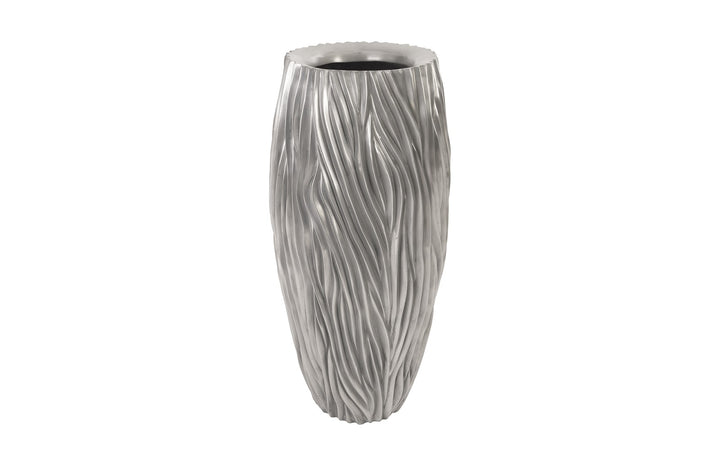 Alon Planter, Polished Aluminium - Phillips Collection - AmericanHomeFurniture