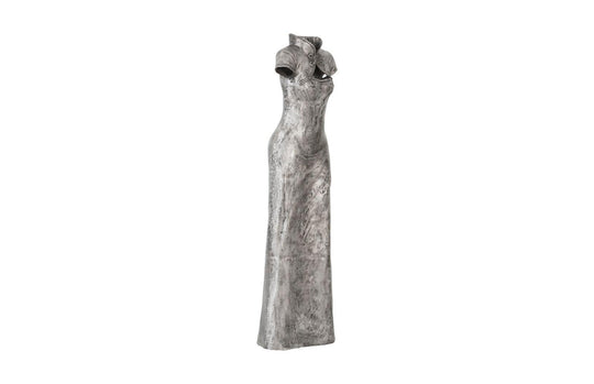 Phillips Collection Dress Sculpture, Short Sleeves, Black/Silver, Aluminum DECORATIVE OBJECTS