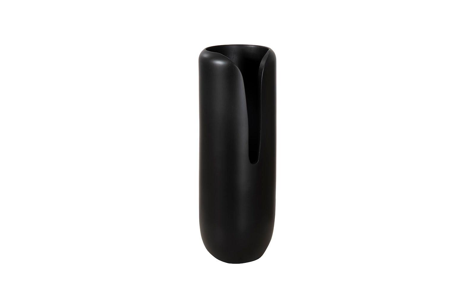 Phillips Collection Interval Wood Vase, Black, Large VASES, JARS, + BOTTLES