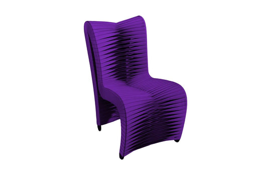Phillips Collection Seat Belt Dining Chair, High Back, Purple - Set of 2 DINING CHAIRS