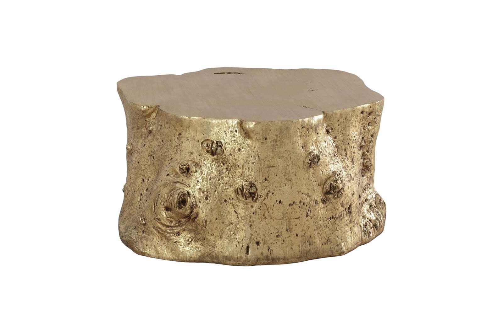 Phillips Collection Log Coffee Table, Gold Leaf COFFEE TABLES