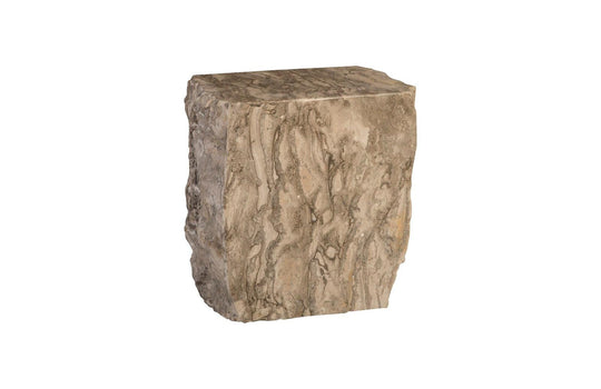 Phillips Collection Marble Stool, Gray OTTOMANS, POUFS, + STOOLS