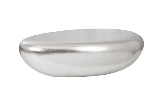 Phillips Collection River Stone Coffee Table, Silver Leaf, Large COFFEE TABLES