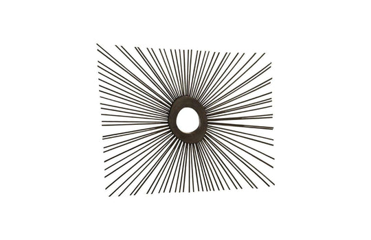 Phillips Collection Spoke Mirror, Burnt, Square WALL MIRRORS