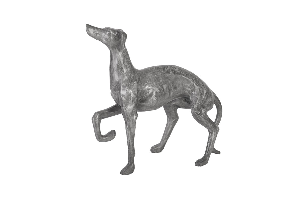 Prancing Dog Sculpture, Black/Silver, Aluminum - Phillips Collection - AmericanHomeFurniture