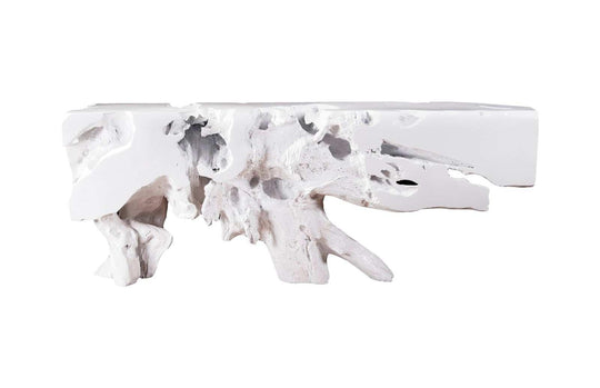 Phillips Collection Freeform Console Table, Gel Coat White, LG CONSOLE TABLES