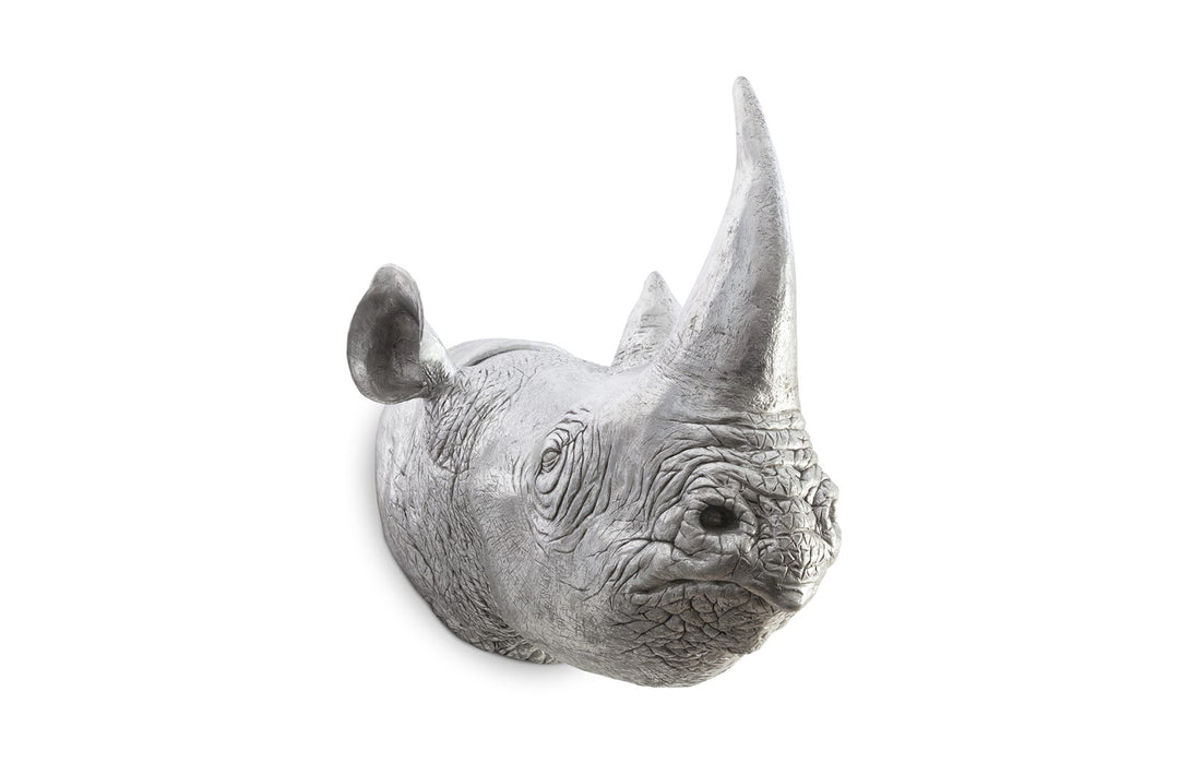 Rhino Wall Art, Resin, Silver Leaf - Phillips Collection - AmericanHomeFurniture