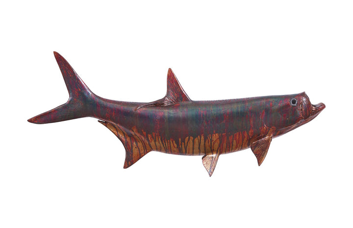 Tarpon Fish Wall Sculpture, Resin, Copper Patina Finish - Phillips Collection - AmericanHomeFurniture