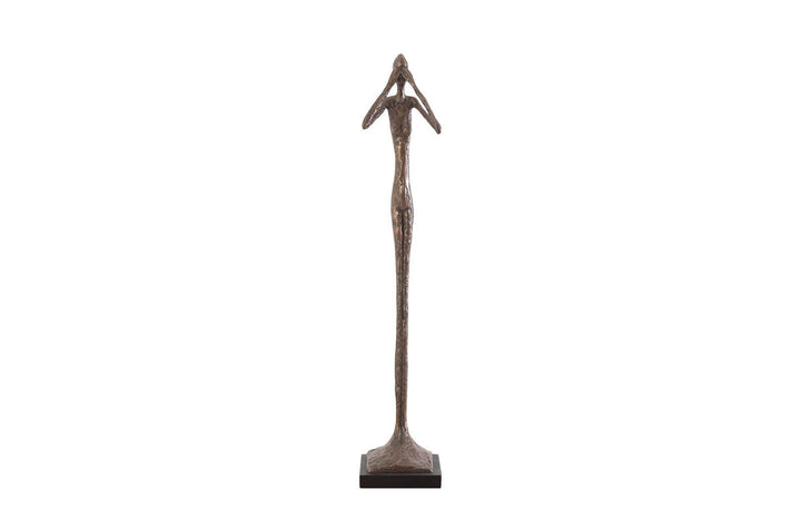 See No Evil Slender Sculpture, Small, Resin, Bronze Finish - Phillips Collection - AmericanHomeFurniture