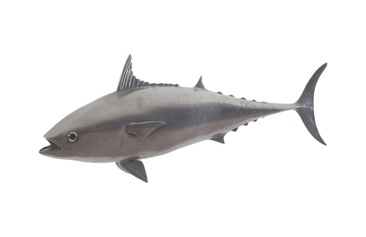 Mackerel Fish Wall Sculpture, Resin, Polished Aluminum Finish - Phillips Collection - AmericanHomeFurniture