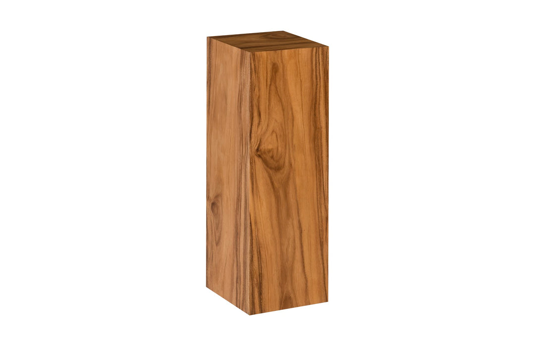 Origins Pedestal, Large, Mitered Chamcha Wood, Natural - Phillips Collection - AmericanHomeFurniture