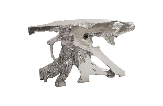 Phillips Collection Sable Cast Root Console Table, Silver Leaf CONSOLE TABLES