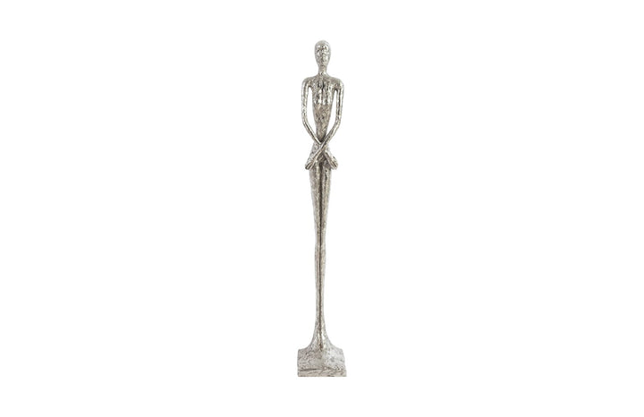 Lottie Sculpture, Small, Resin, Silver Leaf - Phillips Collection - AmericanHomeFurniture
