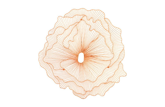 Phillips Collection Poppy Flower Wall Art, Copper, LG WALL ACCENTS