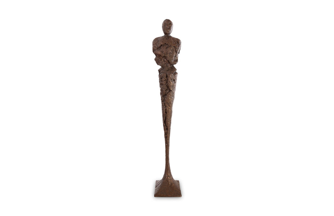 Tall Chiseled Male Sculpture, Resin, Bronze Finish - Phillips Collection - AmericanHomeFurniture
