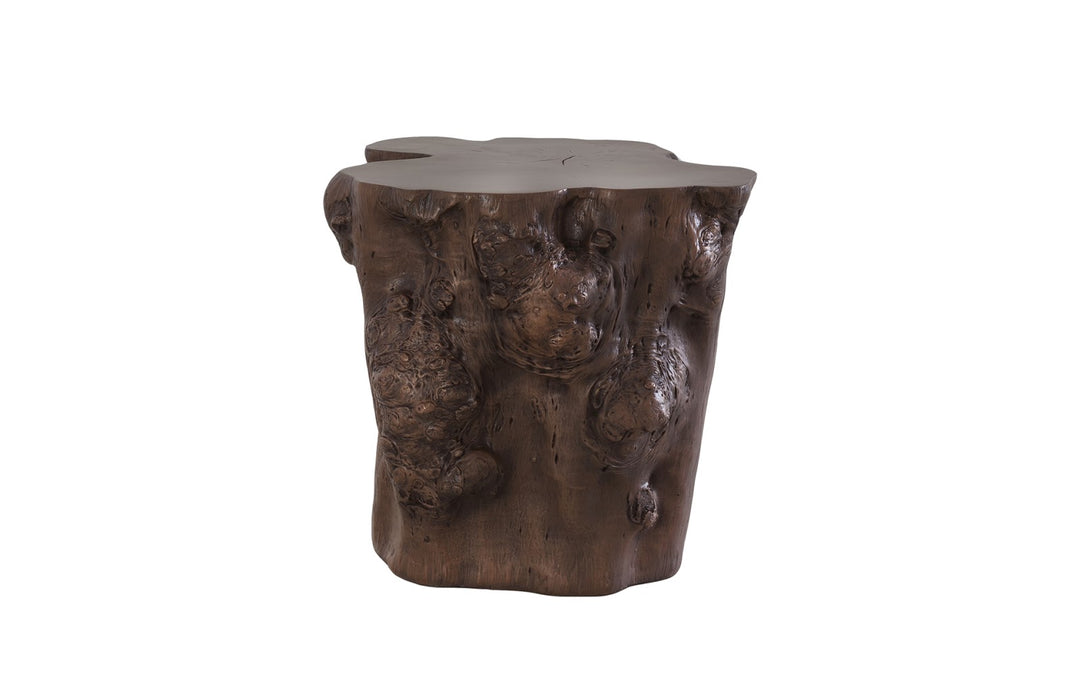 Log Side Table, Bronze - Phillips Collection - AmericanHomeFurniture