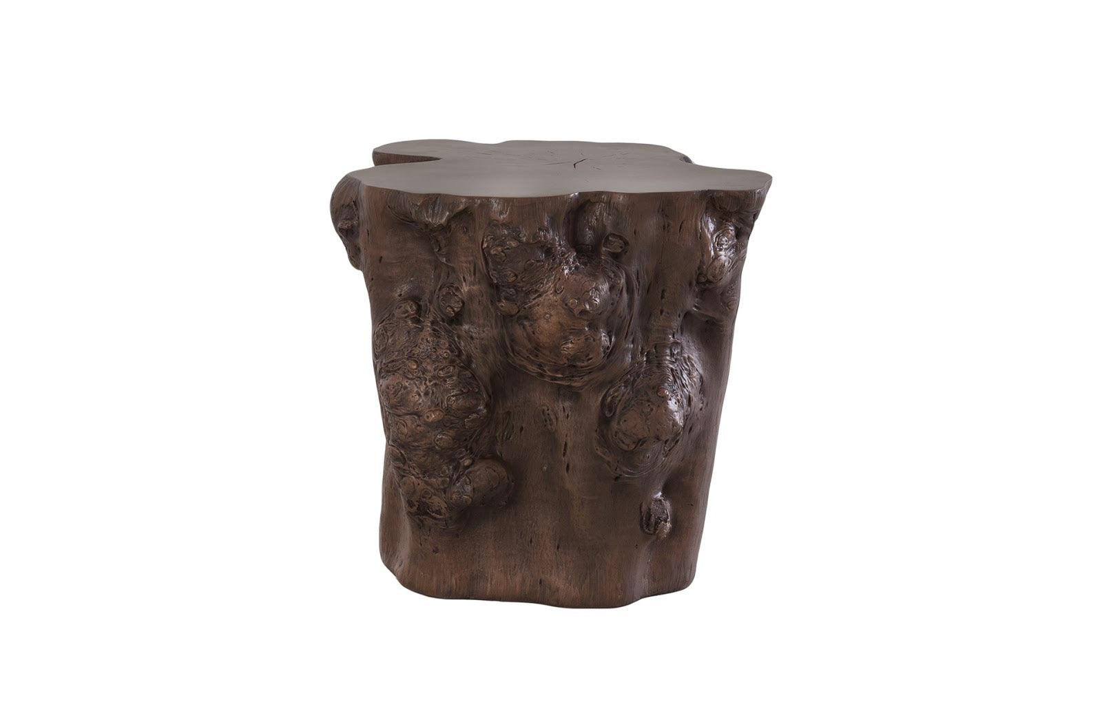 Phillips Collection Log Side Table, Bronze ACCENT TABLES