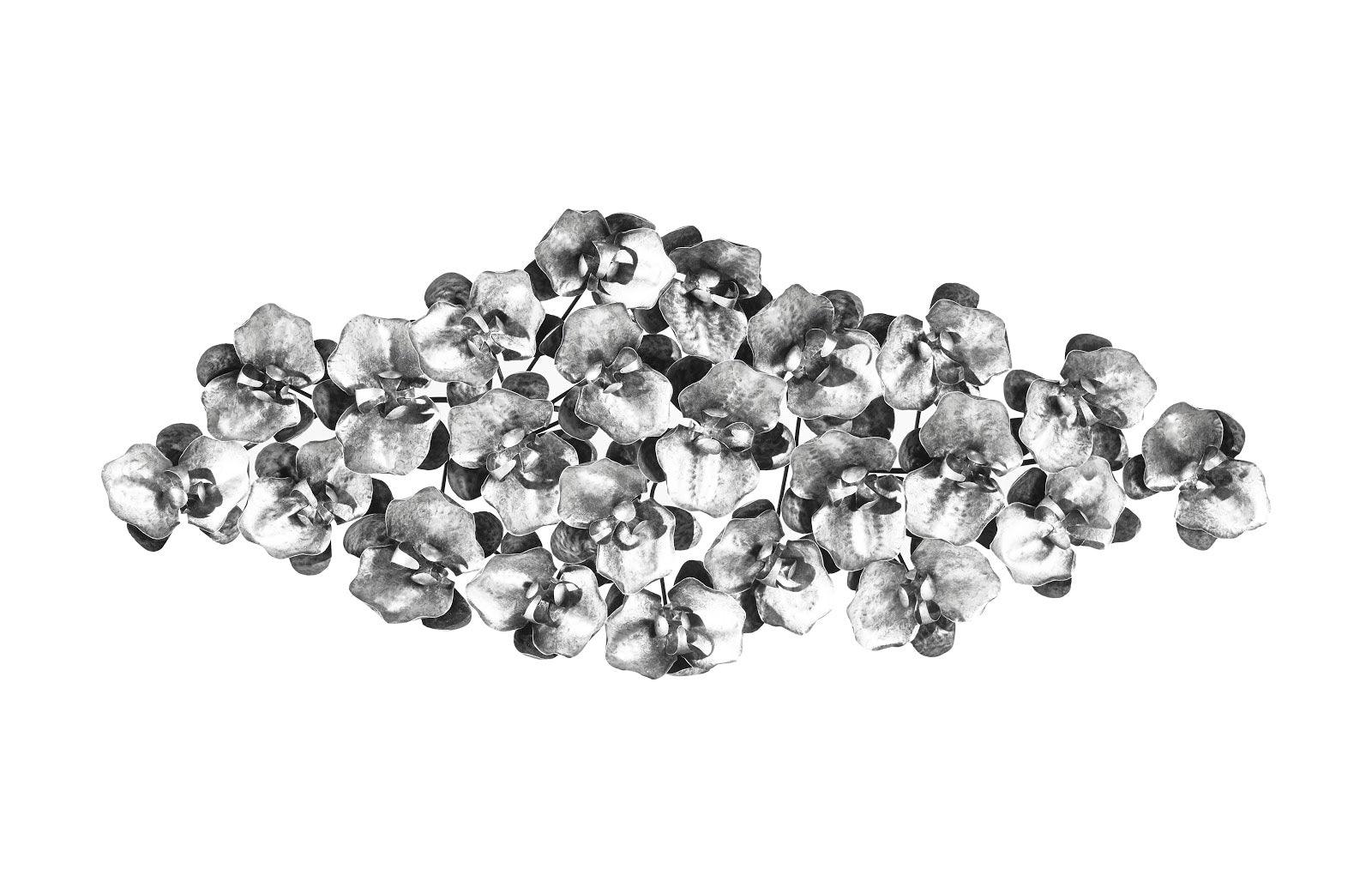 Phillips Collection Orchid Collage Wall Art, Silver/Black WALL ACCENTS