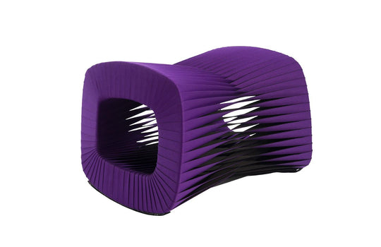 Phillips Collection Seat Belt Ottoman, Purple OTTOMANS, POUFS, + STOOLS